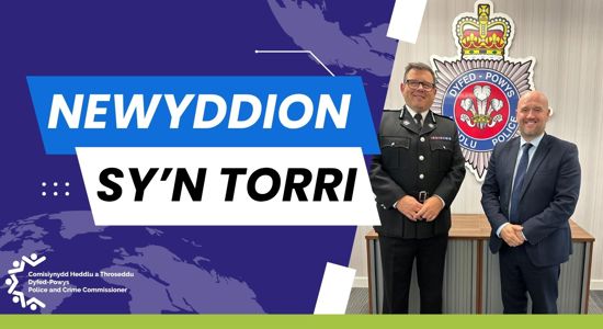 Cadarnhau penodiad Ifan Charles yn Brif Gwnstabl Heddlu Dyfed-Powys