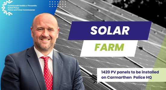 Dyfed-Powys Police and Crime Commissioner releases details of proposed plans for Solar Farm at Police Headquarters