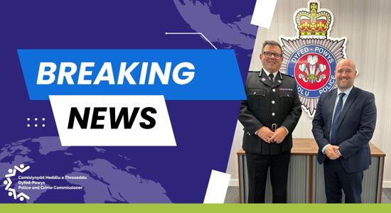 Ifan Charles confirmed as Chief Constable of Dyfed-Powys Police