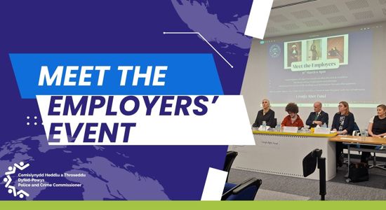 Police and Crime Commissioner joins Aberystwyth University ‘Meet the Employers’ Event
