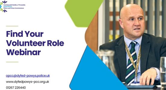 PCC Dafydd Llywelyn Hosts Volunteer Webinar 